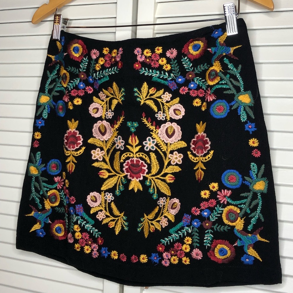 Folk Art Mini Skirt